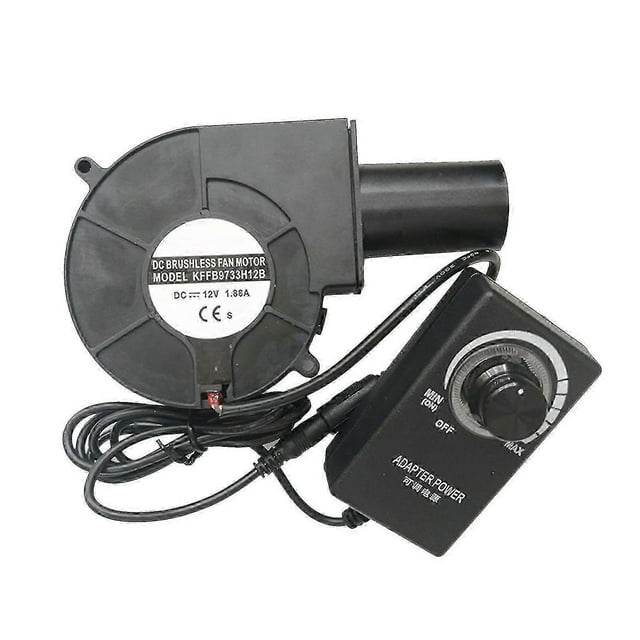 Ventilador eléctrico de velocidad variable para estufa de leña, barbacoa, chimenea de carbón, fuelle, soplador de madera para interiores s20241212964