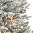 thumbnail image 3 of Nearly Natural 3' Flocked Fraser Fir Artificial Christmas Tree with 200 Warm White Lights and 481 Bendable Branches, 3 of 7
