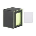 thumbnail image 1 of DYNWAVECA Card Deck Box Card Deck Storage Box, Transparent Window Album Card Holder Case Card Cards Case TCG Cards Protector Decks Case black green, 1 of 10