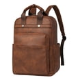 thumbnail image 2 of Mochila multifuncional de moda para mujer, de gran capacidad, material de PU impermeable, textura suave y diseño elegante para trabajo y escuela., 2 of 6