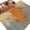 Orange, variant on Burnt Orange Cement Gray Area Rugs 8'x10', Washable Small Throw Rugs for Living Room Patio, Modern Abstract Art Orange Indoor Outdoor Rug Non-Slip Low Pile Carpet Runner Reversible Floor Mats