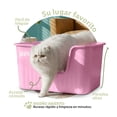 thumbnail image 2 of Arenero Para Gato Caja De Arena Grande Con Pala Esquimal Pets Color Rosa, 2 of 6