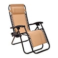 thumbnail image 1 of Elevon Adjustable Outdoor Zero Gravity Deck Recliner Lounge Chair, Beige, 1 of 5