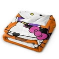 thumbnail image 4 of Halloween Hello Kitty Kawaii Cat Blanket Sofa Air Conditioning Blanket Bed Living Room Blanket 30x40 H-7, 4 of 5