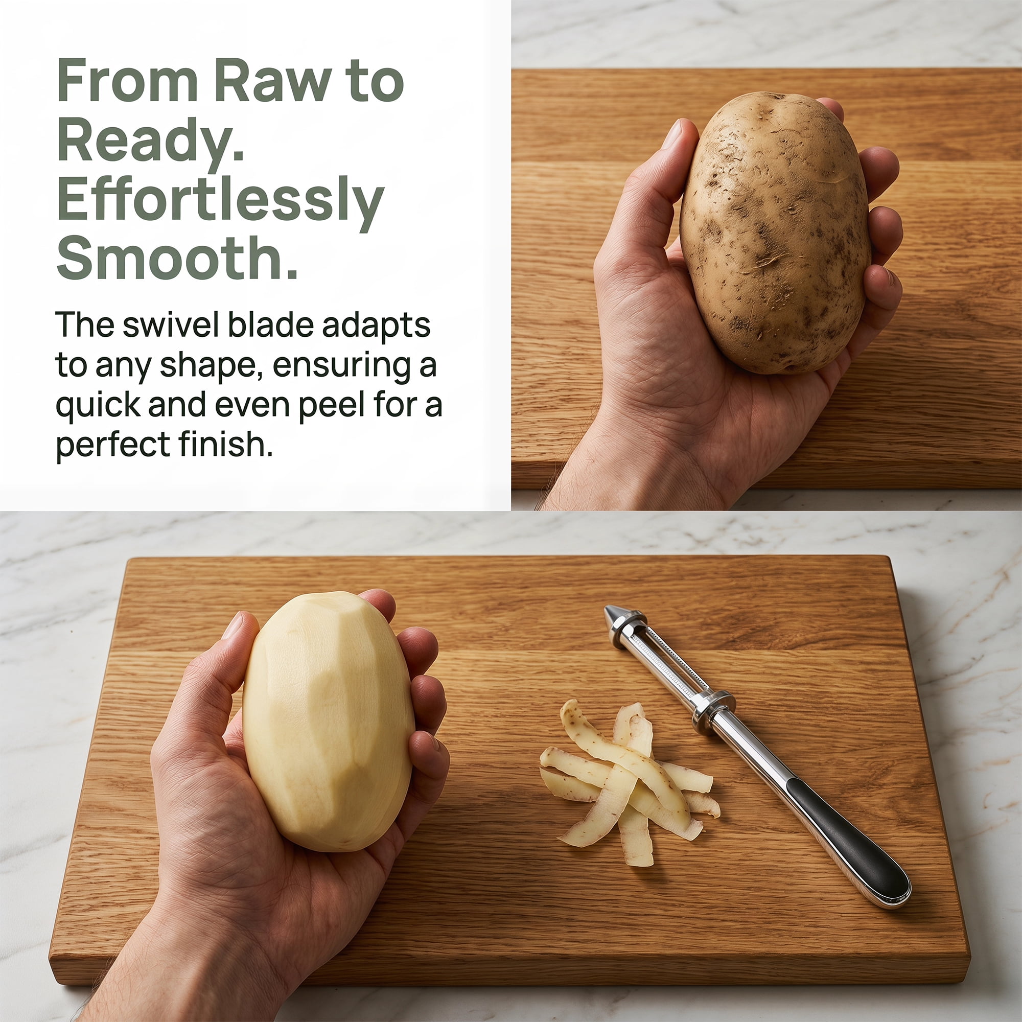 Unique Bargains Stainless Steel Vegetable Peeler with Ergonomic Handle Silver-3 in 1 6.3"x1"