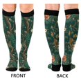 thumbnail image 4 of FORMRS Womens Knee High Socks Casual Long Thick Travel Daily Wear, 2 Pairs, Tiger and Peacock Pattern, 4 of 6
