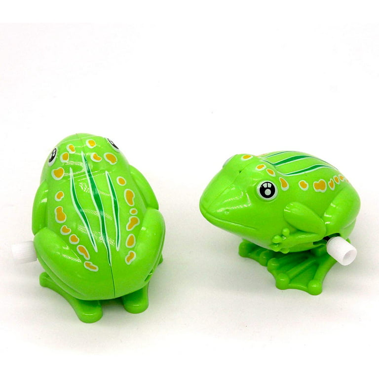 Wind Up Toys Kids Toys Cute Jumping Frog Classic Clockwork Spring for Gift, Collection (3 Packs), Size: As Shown