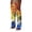 Orange*, variant on RUTAYY Men's Casual Pants 3D Gradient Print with Drawstring Belt Daily Wear Versatile Travel Trousers