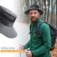 thumbnail image 4 of Htwon Wide Brim Tactical Bucket Hat Boonie Safari Sun Protection Cap Outdoor Fishing, 4 of 14