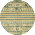 thumbnail image 1 of Ahgly Company Indoor Round Abstract Copper Green Abstract Area Rugs, 8' Round, 1 of 6