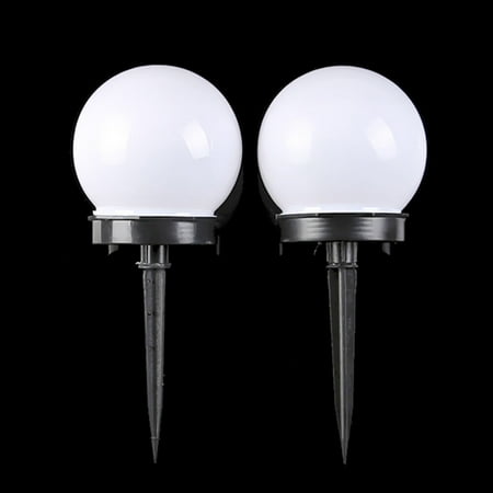 

2PCS Solar Round Grass Light Outdoor Plug Light Waterproof Bulb Light Lawn Light