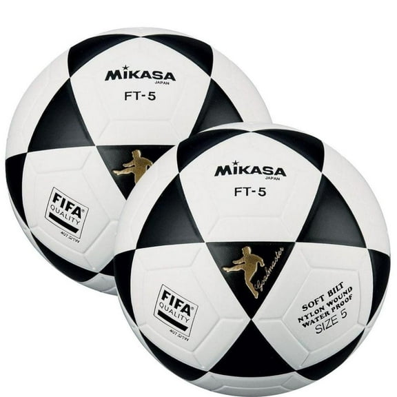 Mikasa FT5 Goal Master FIFA Soccer Ball Size 5 Official FootVolley Ball 2 Pack