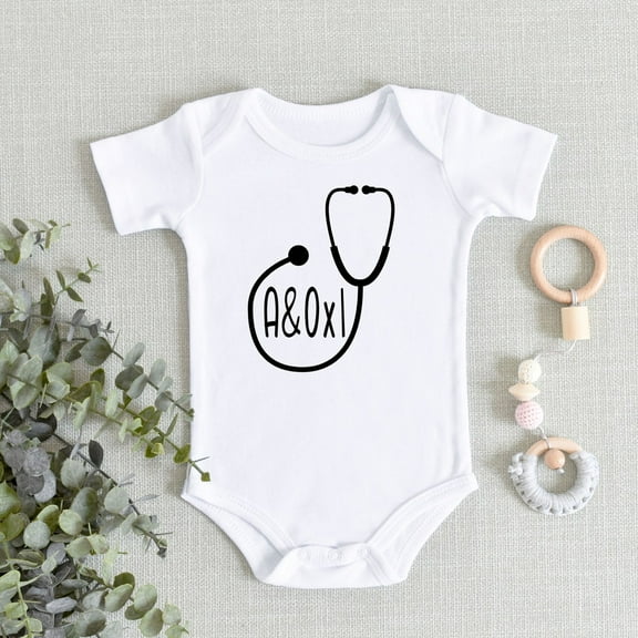 Funny Nurse Baby Bodysuit, A&Ox1 Bodysuit, Alert And Oriented Times One, Nurse Mommy Daddy Baby, Funny Baby Shower Gift Cute Baby Onesie, BABY BODYSUIT LAT 4424