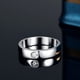 thumbnail image 5 of Anillo de plata S925 con moissanita y diamantes Mosan para hombre, anillo de hombre de fila recta europea y americana, 5 of 5