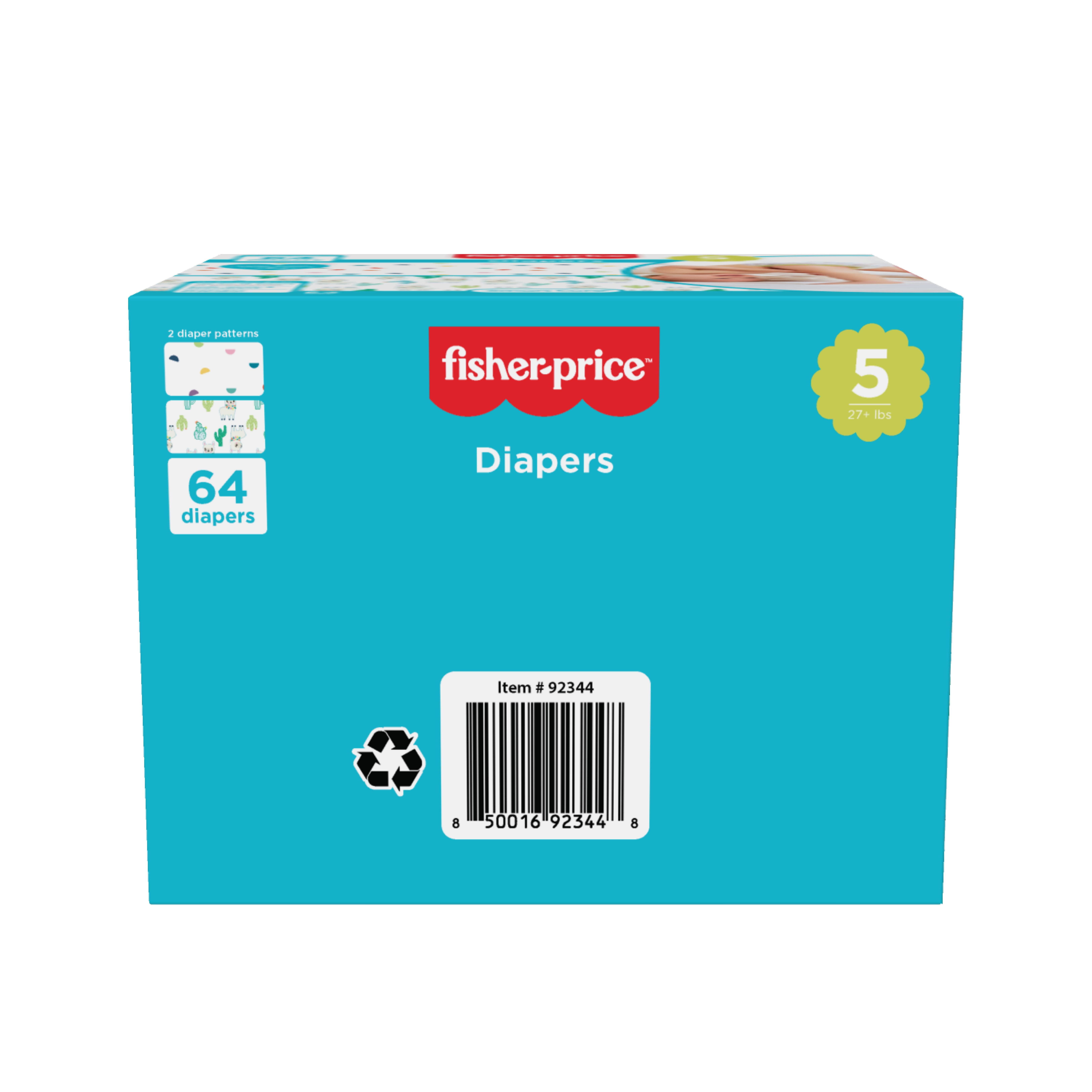 Fisher-Price Size 5 Diapers 64 ct