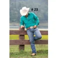 thumbnail image 3 of Camisa Vaquera Azul Rey Hombre Manga Larga, 3 of 3