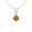 Orange::Gold, variant on Orange Color Fire Opal Solitaire Pendant with Zircon - Rose Gold Gift