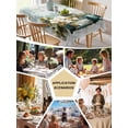 thumbnail image 5 of Vintage Oil Light Table Cloth, Waterproof Tablecloth for Square Tables, Spring Flowers Leaves Candles Country Reusable Washable Fabric Table Cover for Restaurant Kitchen Dining Tables 54"x54", 5 of 9