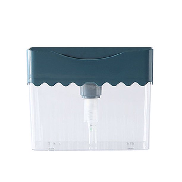 Puntoco Pressing Box Dispensador de Detergente con Esponja Caja dispensadora automática 2 en 1 Esponja de Cocina, Almacenamiento en el hogar