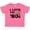 Hot Pink, variant on Inktastic I Love the '80s-musical Notes Boys or Girls Baby T-Shirt