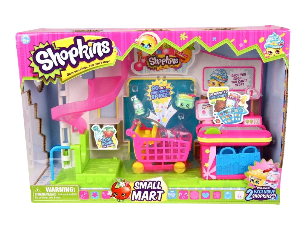 Shopkins Small Mart Shopping Cart With 6 Figures for sale online Orig 