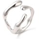 thumbnail image 1 of 1 Anillo de puño con forma de rama, de acero inoxidable, ajustable, para nudillos, apilable., 1 of 3