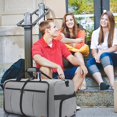 thumbnail image 5 of Bolsa de viaje plegable para hombres y mujeres, fin de semana grande de 65 L con compartimento para zapatos, bolso impermeable, 5 of 5