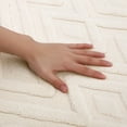 thumbnail image 3 of Unique Bargains Geometric Pattern Bathroom Mat Absorbent Non-Slip Bath Rug Khaki 16" x 24", 3 of 7
