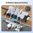 thumbnail image 5 of Protector contra sobretensiones para regleta, 2 puertos USB C y 2 puertos USB A, enchufe plano, 5 of 5