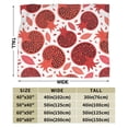 thumbnail image 3 of DouZhe Ultra-Soft Micro Fleece Lightweight Flannel Bed Blanket, Cartoon Pomegranate Tropical Fruits Print Cozy Warm Throw Blankets, 80"x60", 3 of 7
