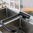 thumbnail image 2 of Black Folding Kitchen Faucet Folding Kitchen Faucet With 2 Choice Of Jets Under Window Kitchen Mixer Tap, Black, 29 * 22cm, 2 of 5