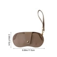 thumbnail image 3 of Estuche portátil colgante para gafas de sol con correa para la muñeca – Estuche para gafas de piel sintética con cierre a presión, soporte protector para gafas de sol y de lectura, ideal para, 3 of 6