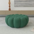 thumbnail image 5 of bokifol Modern Upholstered Mesh Lazy Floor Sofa,3D Honeycomb Shape Knit Fabric Sofa for Living Room,Office,Apartment,No-Assembly,Ottoman(Green), 5 of 7