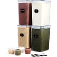 thumbnail image 1 of Lifewit Conteneurs de Stockage Alimentaire Extra Larges 220oz 4 Pcs avec Couvercles Hermétiques pour Farine, Sucre, Riz, 1 of 7