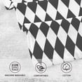 thumbnail image 5 of Yayeee 100% Cotton Hand Towels for Bathroom 16" x 28" Soft Absorbent Kitchen Towel, Black and White Geometric, 5 of 7