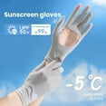 thumbnail image 6 of Toudaret Uv Blocking Driving Gloves Sun Protection Gloves 1 Pair Sun Protection Full Finger Gloves Hollow Breathable Design Soft to Skin Uv proof, 6 of 8