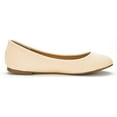 thumbnail image 3 of BURUDANI Women's Ballerina Walking Flats Shoes NUDE/NUBUCK Size 12, 3 of 4
