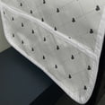 thumbnail image 3 of Abstract Microwave Oven Cover, Modern Illustration of Hearts and Diagonally Arranged Dotted Squares, Water Resistant Organizer with Pockets for Kitchen, 36" x 12", Dark Grey and Coconut, by Ambesonne, 3 of 4