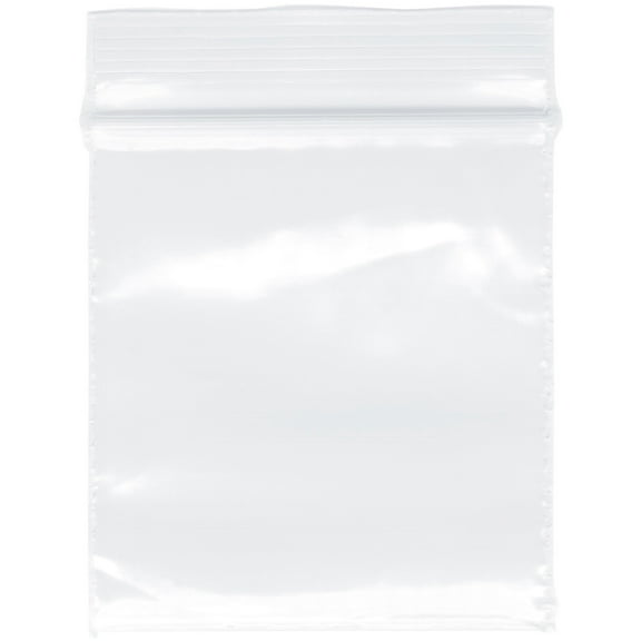 Plymor 1.5" x 1.5" (Pack of 500), 2 Mil Zipper Reclosable Plastic Bags