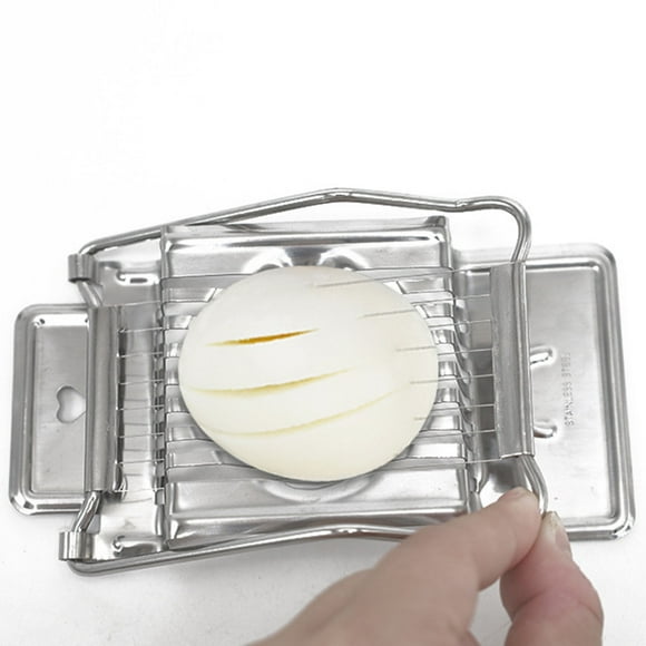 Egg Slicer for Hard Boiled Eggs - Strawberry Slicer Heavy Duty Aluminium Slicer Stainless Steel Wire Multipurpose Slicer for Soft Fruit Mushroom Egg