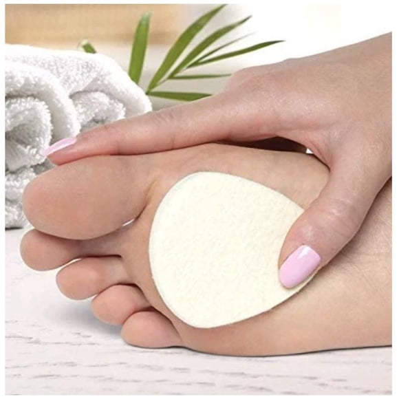 6/12/20/40pcs Metatarsal Felt Feet Pads Insert Pads Ball of Foot Cushion Pain Relief Forefoot Support Adhesive Foam Foot Cushion Pad