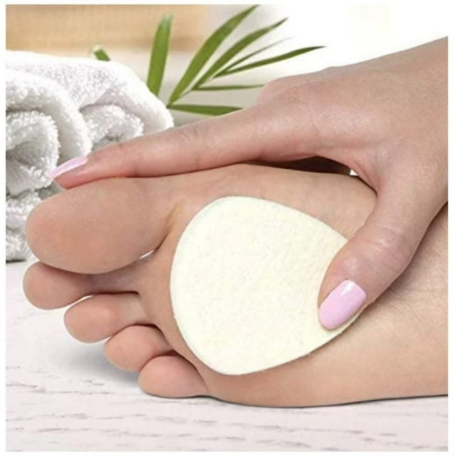 6/12/20/40pcs Metatarsal Felt Feet Pads Insert Pads Ball of Foot Cushion Pain Relief Forefoot Support Adhesive Foam Foot Cushion Pad