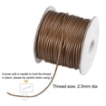 thumbnail image 3 of Unique Bargains Beading Thread Bracelet Weave Bead Craft Cord 2.5mm 78M/Roll (85-Yards) Decorative String, Brown, 3 of 7