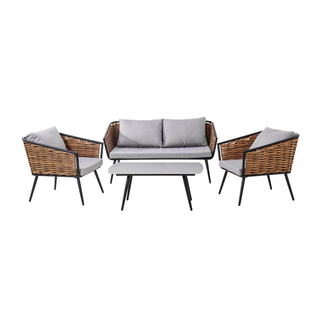 Sala Jardin Exterior Jardimex Con Mesa Y Cojines Tipo
