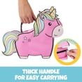 thumbnail image 3 of shiyou-Kid's Insulated Unicorn -Shaped Lunch Box w Strap- Keeps Food Hot or Cold For Hours- Reusable Bag Fits Ice Packs, Bento Containers, Thermoses Easily- Make Back to School Lunches Fun for Boys &, 3 of 4