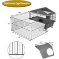 34 Pcs Rabbit Starter Kit - Includes Litter Box, Water Bottle, Toys, Tunnels & Grooming Set (Blue)