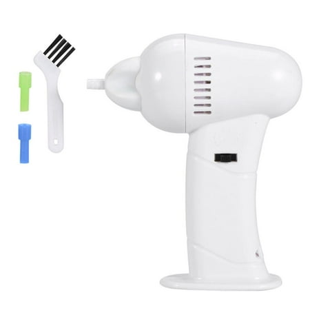 WALFRONT Electric Safety Vacuum Ear Care Cleaner Painless Cordless Earwax Remover With Nozzle Brush, Electric Ear Wax Remover,Electric Ear