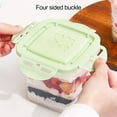 thumbnail image 4 of 2Pcs 650ML Sealed Crisper Portable Bread Box Cake Storage Carrier for Pastries, Donuts, Bread Rolls, Buns or Baguettes, 4 of 7