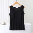 thumbnail image 2 of Plebaso Women's Pajama Tank Tops Built in Bras Crew Neck Casual Loose Sleep Tanks Sleeveless Shirts for Women, 2 of 3