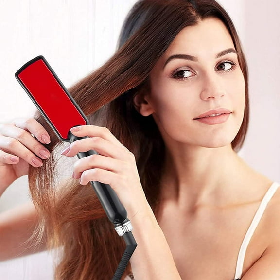 2 IN 1 Hair Straightener Curler Titanium Flat Iron 480F High Temperature Professional Wide Plates Keratin Treament Irons